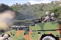 Súng cối bắn nhanh PCP-001 82 mm (Ảnh: SCMP)