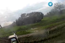 Phân đội trinh sát đặc nhiệm Nga trên chiến trường Seversk. Ảnh RusVesna