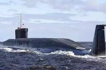 Tàu ngầm năng lượng nguyên tử mang tên lửa đạn đạo Arihant của Hải quân Ấn Độ. Ảnh Naval News.