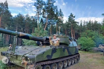 Pháo tự hành M109 quân đội Ukraine. Ảnh nhóm tiểu đoàn Azov-Dnipro