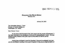 Bức thư của Quốc hội Mỹ gửi giám đốc CIA