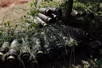 Một kho đạn dã chiến của quân đội Ukraine. Ảnh Military Ukraine