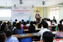 Đại diện Đại học Benedictine (Mỹ) tại buổi công bố chương trình hợp tác đào tạo chuyên ngành MBA