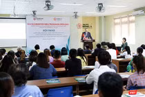 Đại diện Đại học Benedictine (Mỹ) tại buổi công bố chương trình hợp tác đào tạo chuyên ngành MBA