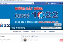 Tổng đài Đường dây nóng (0236)1022 của UBND TP Đà Nẵng đã chính thức lên mạng xã hội facebook để hỗ trợ người dân. Ảnh chụp màn hình: Hồ Xuân Mai