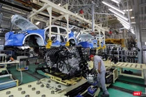 Một góc nhà máy lắp ráp ô tô mazda của Thaco tại Quảng Nam