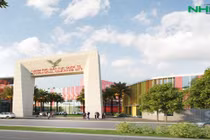 Phối cảnh cổng vào phía nam - Thành phố giáo dục quốc tế tại tỉnh Quảng Ngãi (Nguồn: NHG)