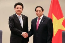 Thủ tướng Phạm Minh Chính tiếp ông Akio Yoshida, Chủ tịch điều hành Tập đoàn AEON (Ảnh: VGP)