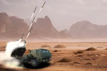 Hình ảnh mô phỏng hệ thống DSFT đang khai hỏa với tốc độ cao. Ảnh: Quân đội Mỹ.