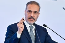 Ngoại trưởng Thổ Nhĩ Kỳ Hakan Fidan, Doha, Qatar, ngày 8/12. Ảnh: Getty.