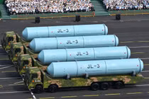 JL-3 là tên lửa đạn đạo liên lục địa thế hệ thứ ba, phóng từ tàu ngầm. Ảnh: Xinhua.