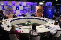 Diễn đàn Nguyên tử Toàn cầu tại Moscow, Nga, ngày 25/9. Ảnh: Sputnik.