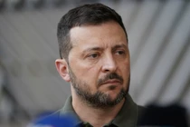 Tổng thống Ukraine Volodymyr Zelensky tại Brussels, Bỉ ngày 27/6 (Ảnh: Getty)