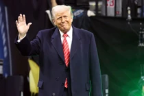 Tổng thống Mỹ Donald Trump tại Philadelphia, Pennsylvania ngày 22/3. Ảnh: Getty.