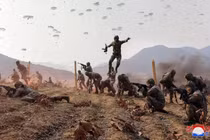 Quân đội Triều Tiên tham gia một cuộc tập trận. Ảnh: KCNA.