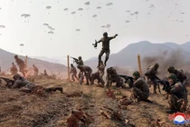 Quân đội Triều Tiên tham gia một cuộc tập trận. Ảnh: KCNA.