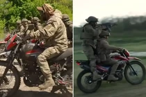 Một đoạn video của đại đội xe máy thuộc Trung đoàn tấn công độc lập 425 cho thấy cách binh lính Ukraine lên kế hoạch chiến đấu trên những chiếc xe hạng nhẹ. Ảnh: Business Insider.