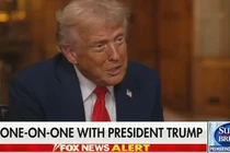 Tổng thống Mỹ Donald Trump trong chương trình phỏng vấn của Fox News. Ảnh: Fox News.