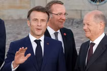Tổng thống Pháp Emmanuel Macron và Tổng thống Đức Olaf Scholz (Ảnh: Getty)