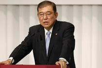 Cựu Bộ trưởng Quốc phòng Shigeru Ishiba, ứng cử viên trong cuộc bầu cử Chủ tịch đảng Dân chủ Tự do (LDP) cầm quyền của Nhật Bản, tại trụ sở ở Tokyo ngày 13/9 (Ảnh: Getty)