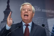 Thượng nghị sĩ Mỹ Lindsey Graham. Ảnh: Getty.