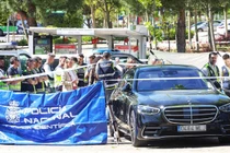 Hiện trường vụ giết người ở Pozuelo de Alarcon, Tây Ban Nha vào ngày 21/5, nơi chính trị gia người Ukraine Andrey Portnov được cho là đã bị bắn chết. Ảnh: Getty.