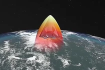 Hình ảnh một phương tiện lướt siêu thanh đang trong quá trình bay. Ảnh: MW.