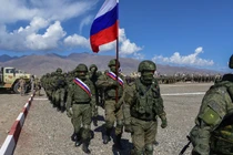 Quân đội Nga tham gia tập trận cùng với các quốc gia thành viên CSTO khác, Vùng Issyk-Kul, Kyrgyzstan, ngày 11/10/2023 (Ảnh: Sputnik)