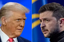 Tổng thống Mỹ Donald Trump và Tổng thống Ukraine Volodymyr Zelensky. Ảnh: AFP.