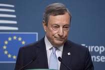 Cựu Thủ tướng Italy và cựu Chủ tịch Ngân hàng Trung ương Châu Âu, Mario Draghi. Ảnh: Getty.