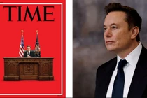 Elon Musk một lần nữa xuất hiện trên bìa tạp chí Time. Ảnh: Sky News.
