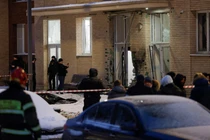 Quang cảnh cho thấy hiện trường vụ nổ được cho là đã giết chết hai sĩ quan quân đội ở Moscow, Nga ngày 17/12. Ảnh: Reuters