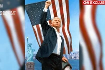 Bức chân dung Tổng thống Mỹ Donald Trump được kênh CNN tiết lộ. Ảnh: CNN.