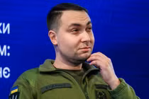 Giám đốc tình báo quân đội Ukraine Kirill Budanov tại Kiev ngày 27/3 (Ảnh: Getty)