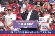 Cựu Tổng thống Mỹ Donald Trump trong sự kiện vận động tranh cử hôm 13/7 (Ảnh: Getty)