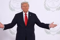 Tổng thống Mỹ Donald Trump tại Sharm El-Sheikh, Ai Cập, ngày 13/10. Ảnh: Getty.