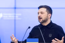 Tổng thống Ukraine Volodymyr Zelensky. Ảnh: Getty.