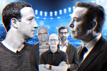 Cuộc chiến giữa các Big Tech đã bắt đầu từ trước khi có tin đồn về "cuộc đấu lồng sắt" của ông chủ Meta và Twitter (Ảnh: WSJ)