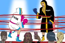 Cuộc đối đầu giữa Amazon và TikTok Shop ở Mỹ đang ngày càng khốc liệt (Ảnh: WSJ)