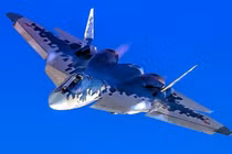 Chiến đấu cơ tàng hình Su-57 của Nga. Ảnh: MW.