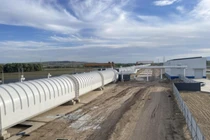 Nền tảng thử nghiệm quy mô đầy đủ cho vận chuyển bằng ống chân không 1.000 km/h của Trung Quốc. Ảnh: CREC. 