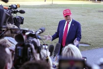 Tổng thống Mỹ Donald Trump trả lời phỏng vấn. Ảnh: Getty.