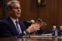 Ông Scott Bessent điều trần trước Ủy ban Tài chính Thượng viện trong phiên điều trần xác nhận Bộ trưởng Tài chính vào ngày 16/1 tại Washington, DC. Ảnh: Getty.
