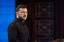 Tổng thống Ukraine Volodymyr Zelensky. Ảnh: Getty.