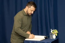 Tổng thống Ukraine Volodymyr Zelensky. Ảnh: Getty.