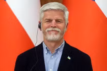 Tổng thống Séc Petr Pavel trong chuyến thăm thủ đô Kiev của Ukraine (Ảnh: Getty)