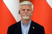 Tổng thống Séc Petr Pavel trong chuyến thăm thủ đô Kiev của Ukraine (Ảnh: Getty)