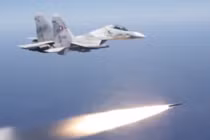 Chiến đấu cơ Su-30MK2 của Không quân Venezuela phóng tên lửa. Ảnh: MW.