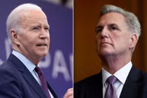 Tổng thống Mỹ Joe Biden và Chủ tịch Hạ viện Kevin McCarthy đạt được thoả thuận sơ bộ về trần nợ công mới (Ảnh: CNN)