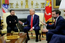 Ông Trump và ông Zelensky có màn tranh cãi nảy lửa tại Phòng Bầu dục hôm 28/3. Ảnh: Reuters.